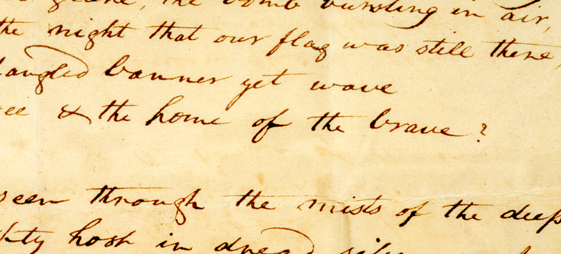 Illustration for article titled The US national anthem has a question mark after "home of the brave"